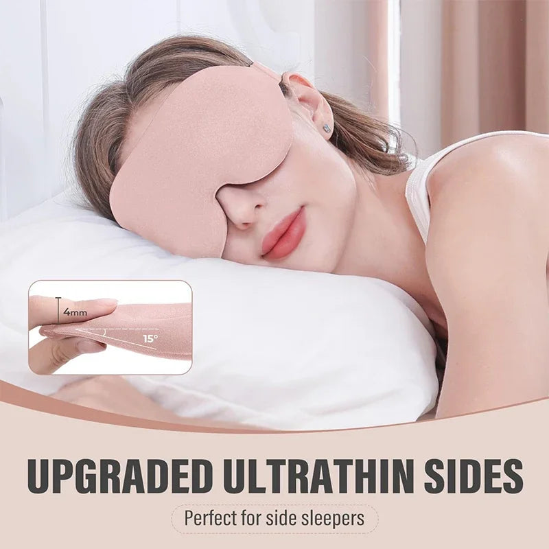 Eye Mask Blindfold for Unisex Soft Tiredness Relief Eye Cover Natural Sleeping Blind Eye Patch Skin Care Tool