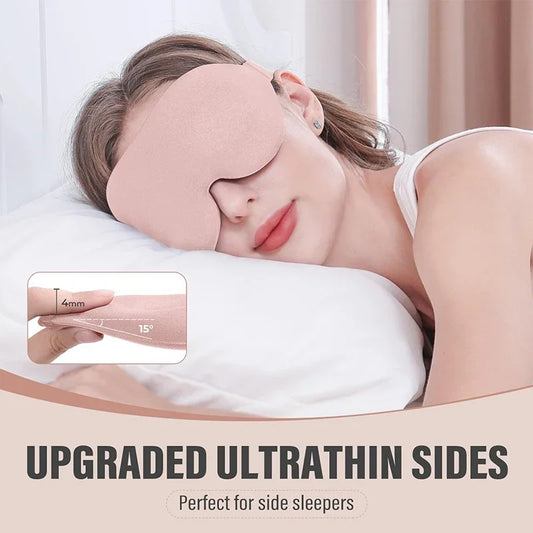 Eye Mask Blindfold for Unisex Soft Tiredness Relief Eye Cover Natural Sleeping Blind Eye Patch Skin Care Tool
