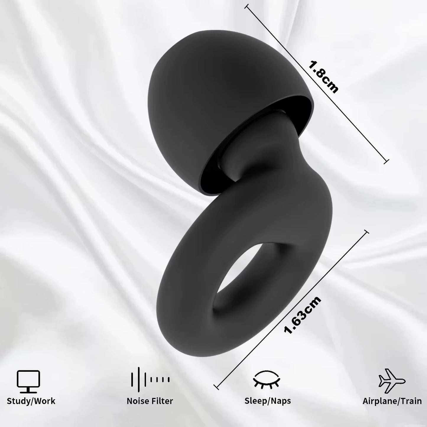 Silicone Earplugs for Swimming Sleep Noise Cancel Noise Reduction-Soundproof Reduce Disturbances -Quality Earplugs