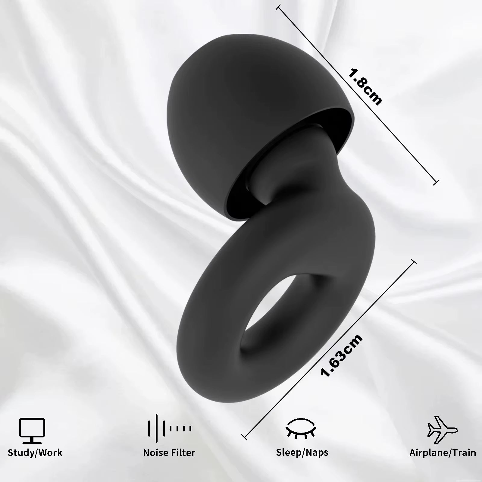 Silicone Earplugs for Swimming Sleep Noise Cancel Noise Reduction-Soundproof Reduce Disturbances -Quality Earplugs